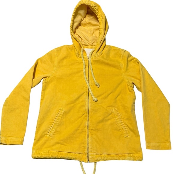 MOTHER The Double Draw Hooded Denim Jacket Size Small - Picture 2 of 8